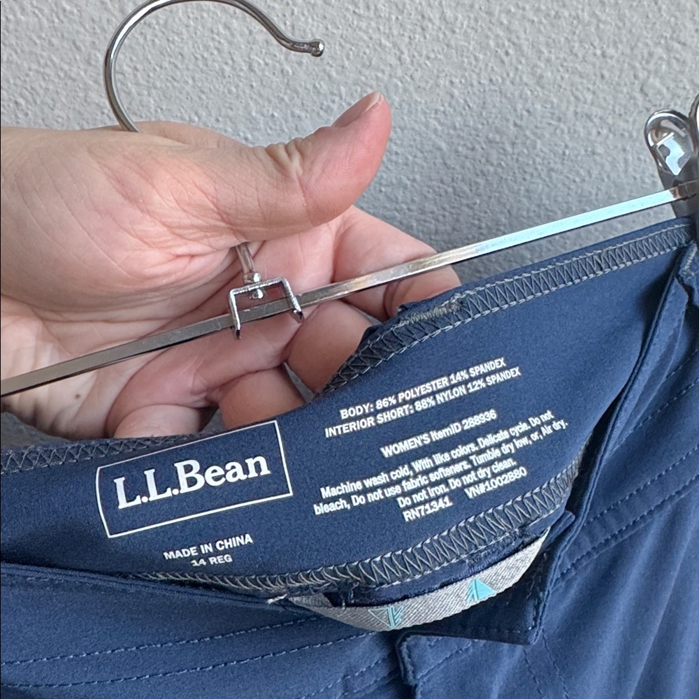Women’s LL Bean Outdoors Athletic Navy Blue Skort size 14 - Picture 5 of 5